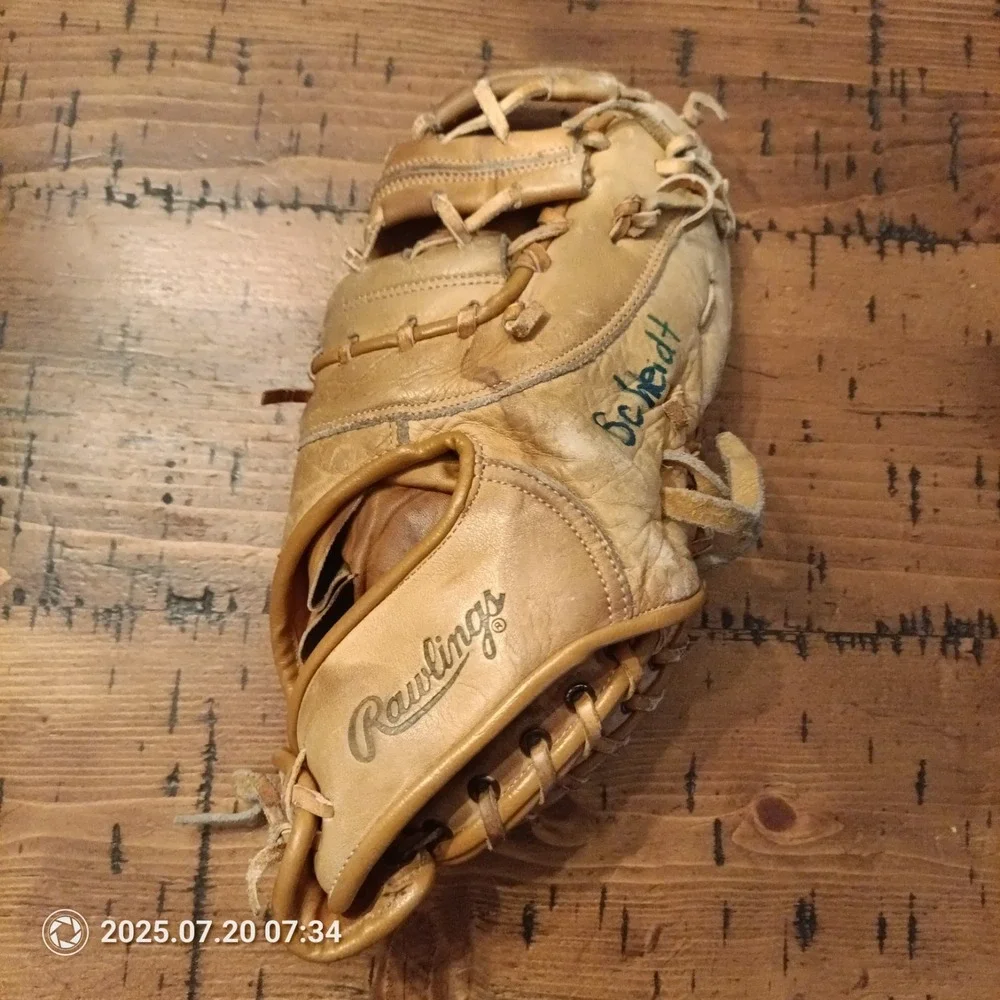 RAWLINGS FJ42 RH Thrower Mitt Glove Wes Parker Flex O Matic Palm Vintage A2